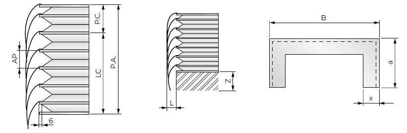 Thermic-welded cover with fixed laminations