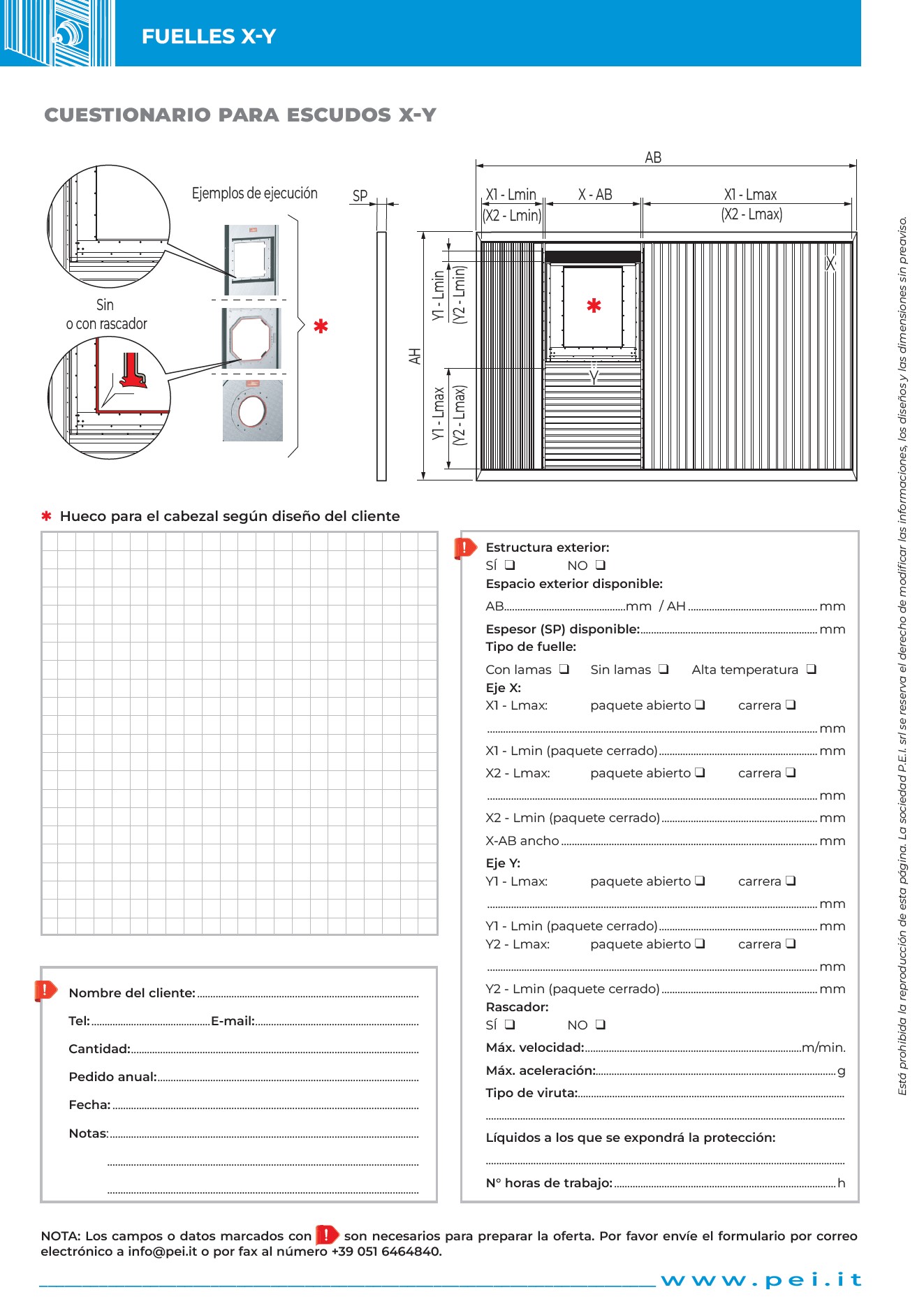 Escudos X-Y Modulares