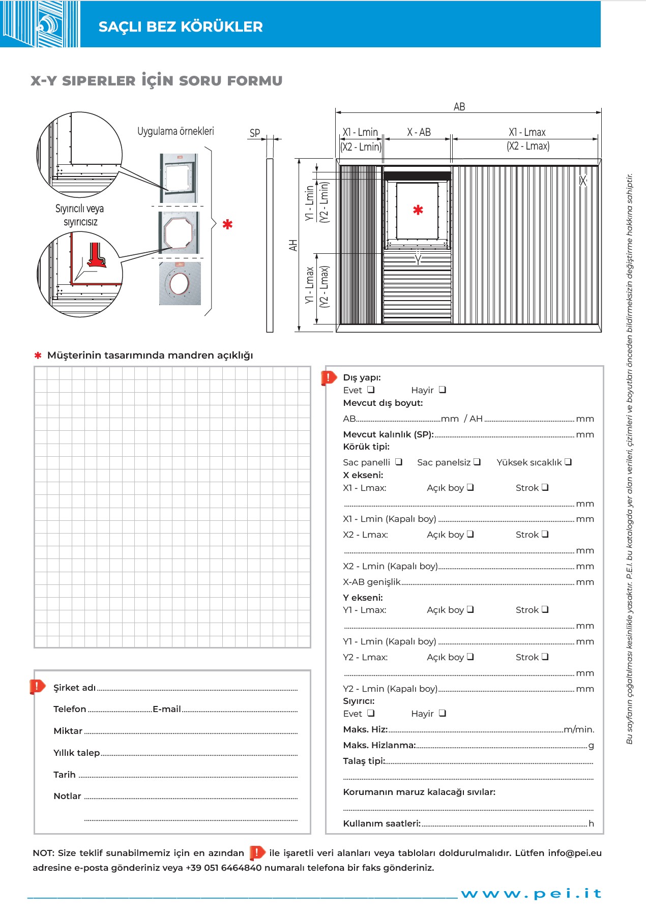 İnce levhalı X-Y körükleri