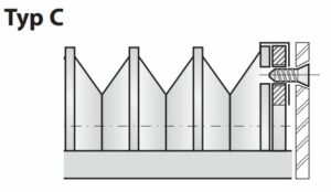 THERMOGESCHWEISSTE BÄLGE MIT BEWEGLICHEN LAMELLEN