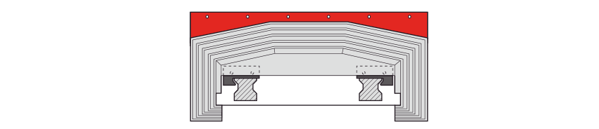 Standard telescopic steel covers