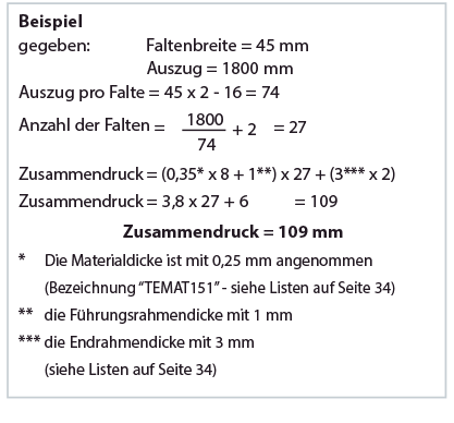 THERMOGESCHWEISSTE BÄLGE MIT FEST MONTIERTEN LAMELLEN