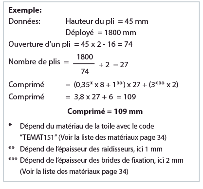 Soufflet de protection plat à lamelles fixes