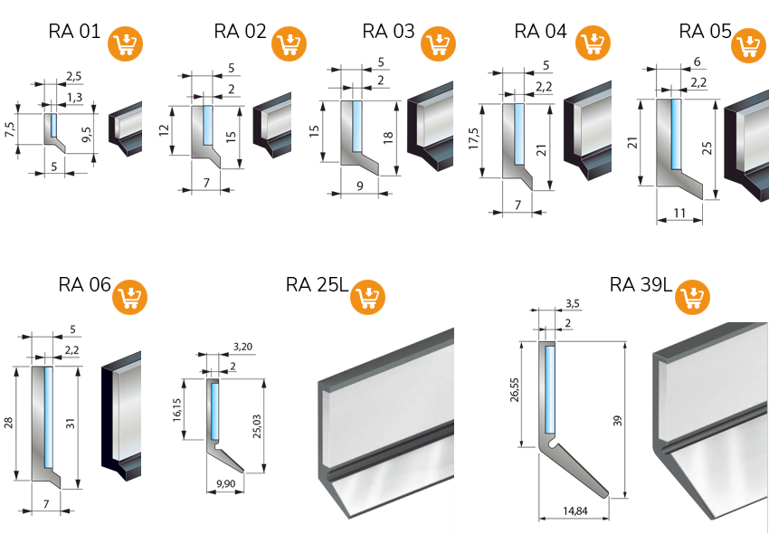 Rascadores de aceite lineales