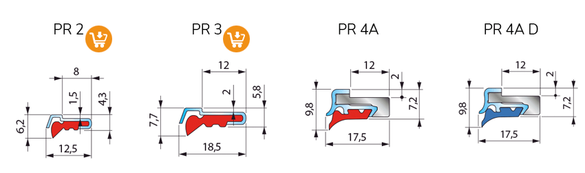 Racleurs de glissières linéaires