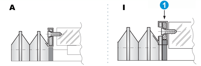 Flat protective bellows without laminations