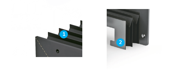 Thermogeschweißte Bälge für Linearführungen